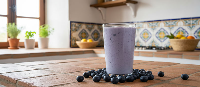 Smoothie-de-kefir-de-leche-con-arandanos-frescos-receta-NutriBrew