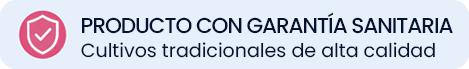 Icono de garantía sanitaria y cultivos tradicionales de alta calidad