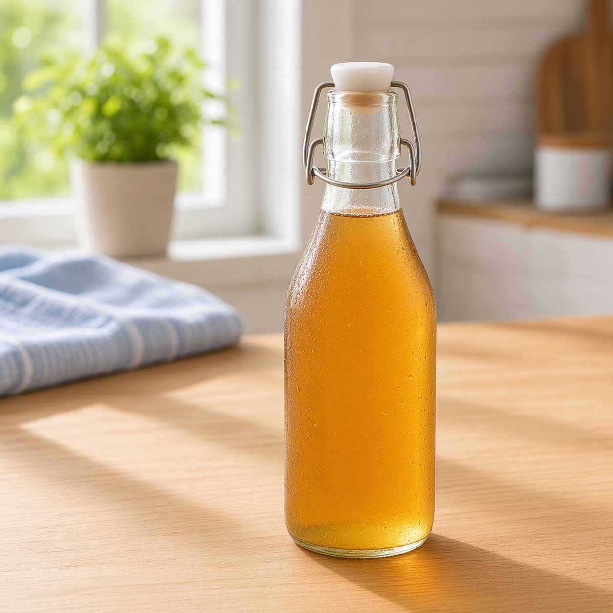 Botella de kombucha en casa, la alternativa real ahora que Mercadona ya no la vende
